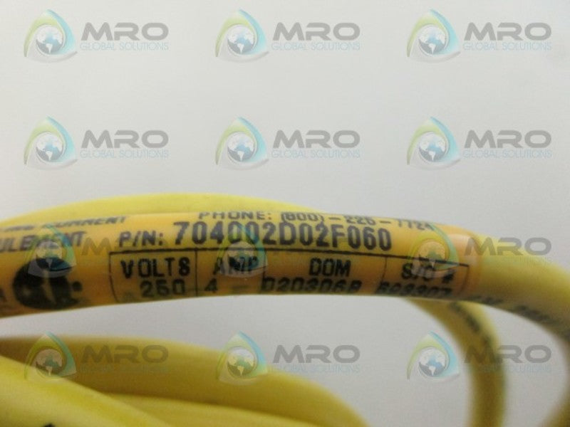 DANIEL WOODHEAD 704002D02F060 CORDSET UNMP