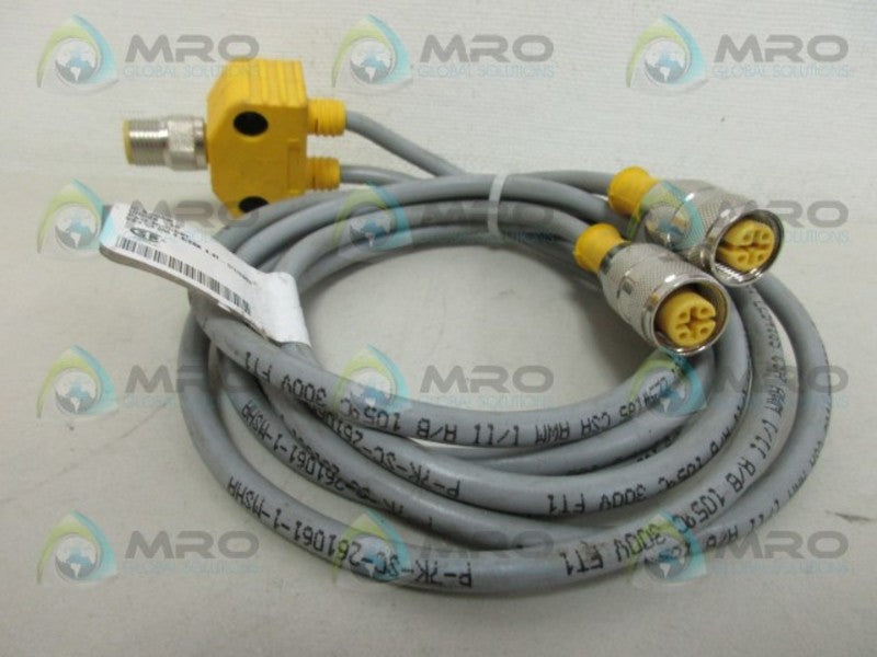 TURCK VB2-FSM4.4/2RK4.4T-1/1/S651 TWIN JUNCTION CORDSET UNMP