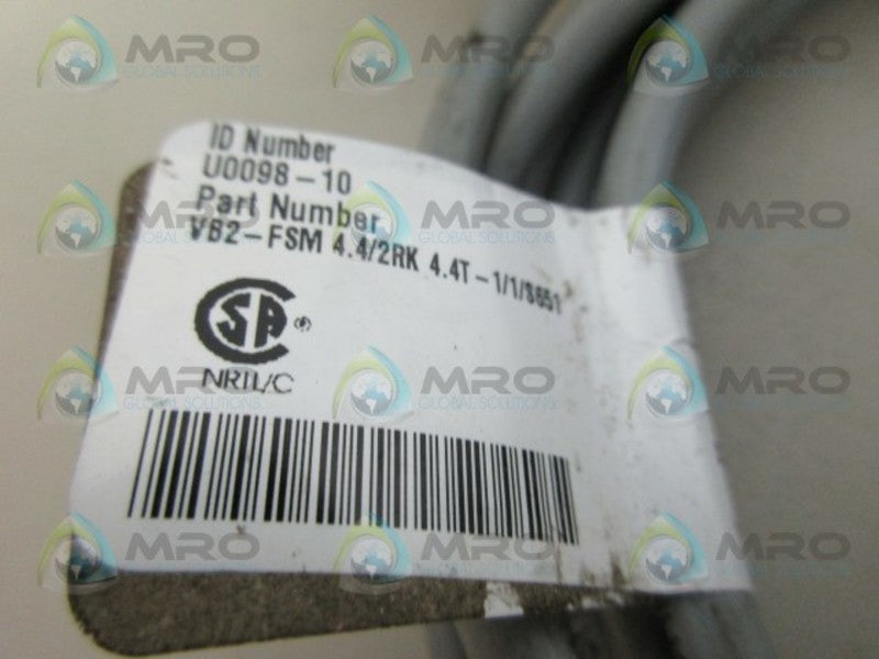 TURCK VB2-FSM4.4/2RK4.4T-1/1/S651 TWIN JUNCTION CORDSET UNMP