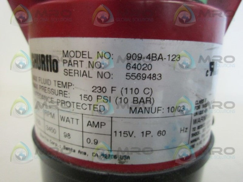 SHURFLO 909-4BA-123 PUMP UNMP