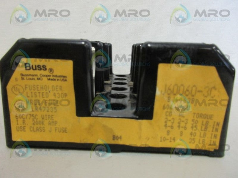BUSSMANN J60060-3C FUSE HOLDER UNMP
