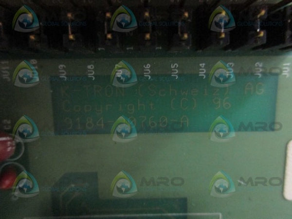 K-TRON 9184-30760-A CIRCUIT BOARD UNMP