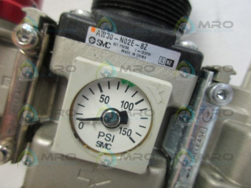 SMC AW30-N02E-8Z W/ AL30-N02-8Z PRESSURE SWITCH ASSEMBLY UNMP