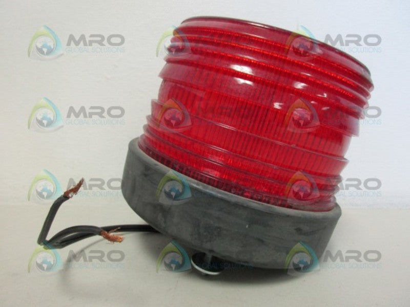 NORTH AMERICAN SIGNAL NF500-ACR RED STROBE LIGHT UNMP