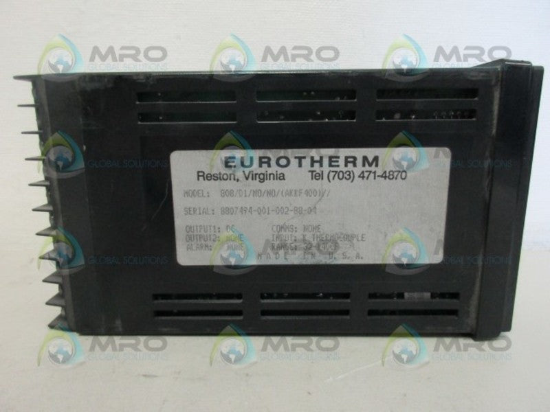 EUROTHERM 808/D1/N0/N0(AKKF400) TEMPERATURE CONTROLLER UNMP
