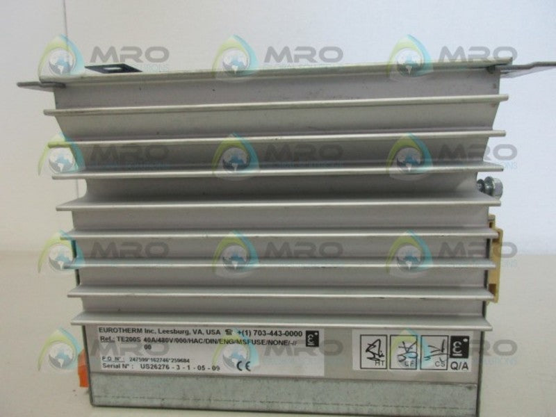 EUROTHERM TES200S40A/480V/000/HAC/DIN/ENG/MSFUSE/NONE  UNMP