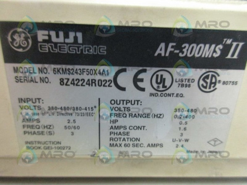 GE FUJI 6KMS243F50X4A1 DRIVE INVERTER UNMP