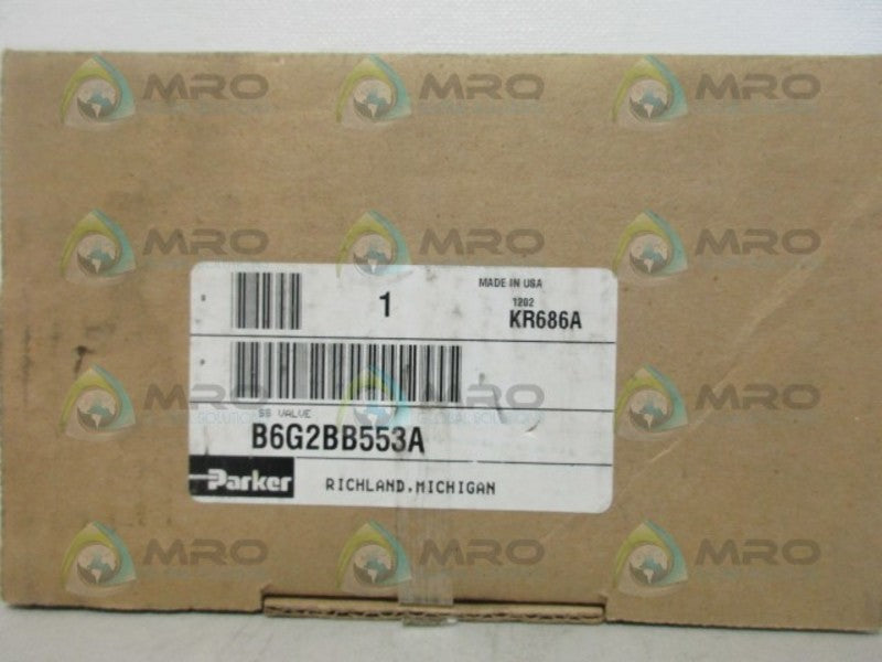 PARKER B6G2BB553A SOLENOID VALVE NSMP