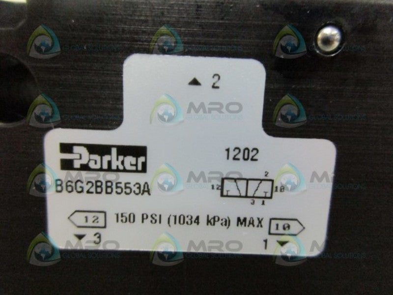 PARKER B6G2BB553A SOLENOID VALVE NSMP