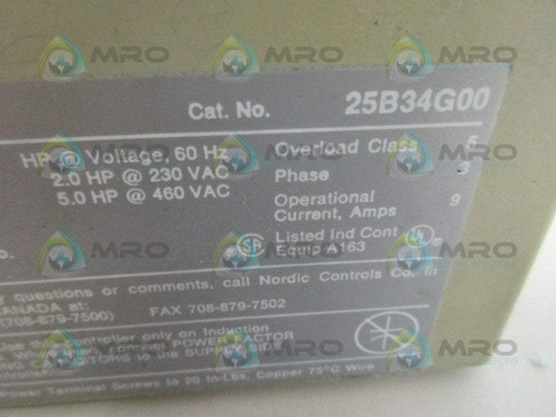 NORDIC 25B34G00 MOTOR CONTROLLER UNMP