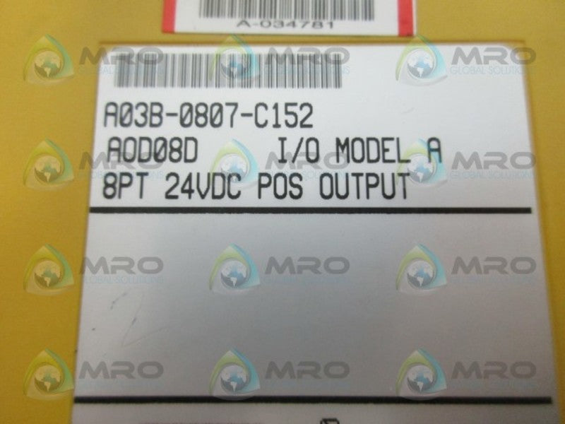 FANUC A03B-0807-C152 (AS PICTURED) I/O MODULE NSNP
