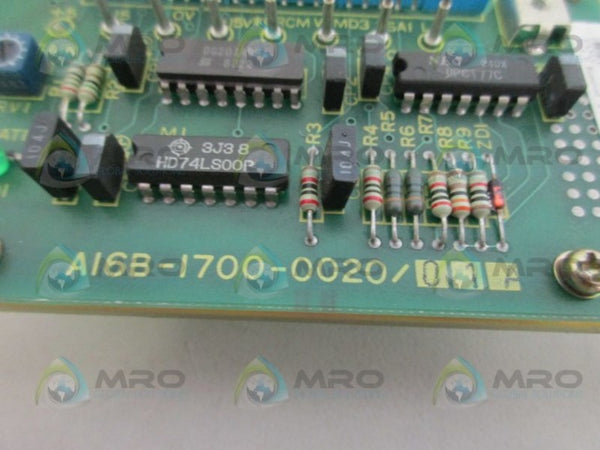 FANUC A16B-1700-0020/01A AC SPINDLE BOARD UNMP REMOVE BRACKET