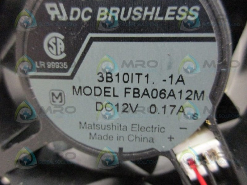 MATSUSHITA FBA06A12M DC BRUSHLESS FAN UNMP