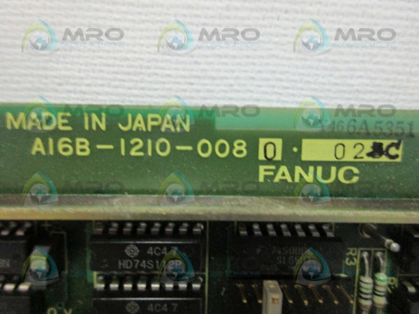 FANUC A16B-1210-0080/02C CONTROL BOARD UNMP