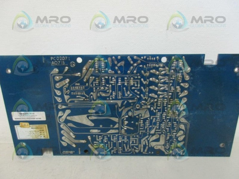 CONTROL SYSTEMS PC0207 PC BOARD UNMP