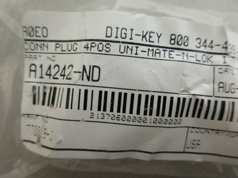 TE CONNECTIVITY A14242-ND CONNECTOR PLUG NSMP