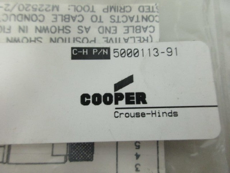 CROUSE-HINDS 5000113-91 CONNECTOR NSMP