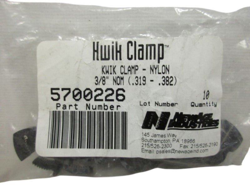 NSNP AGE INDUSTRIES 5700226 KWIK CLAMP (PACKAGE OF 10) NSMP