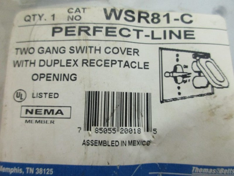 THOMAS & BETTS WSR81-C SWITCH COVER NSMP