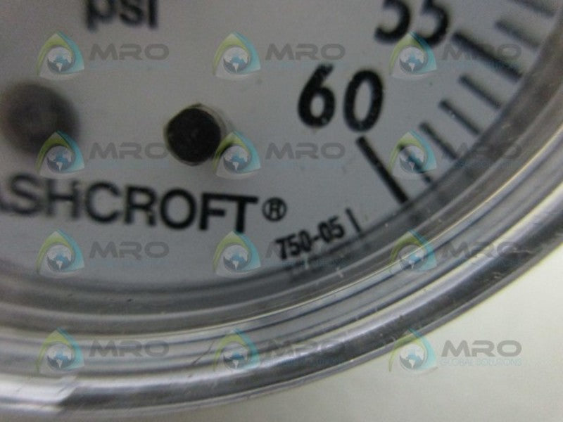 ASHCROFT 750-05 PRESSURE GAUGE 0-60 NSNP