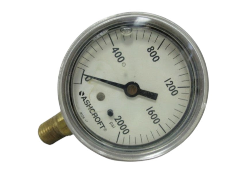 ASHCROFT 9028-17 PRESSURE GAUGE 0-2000 NSNP