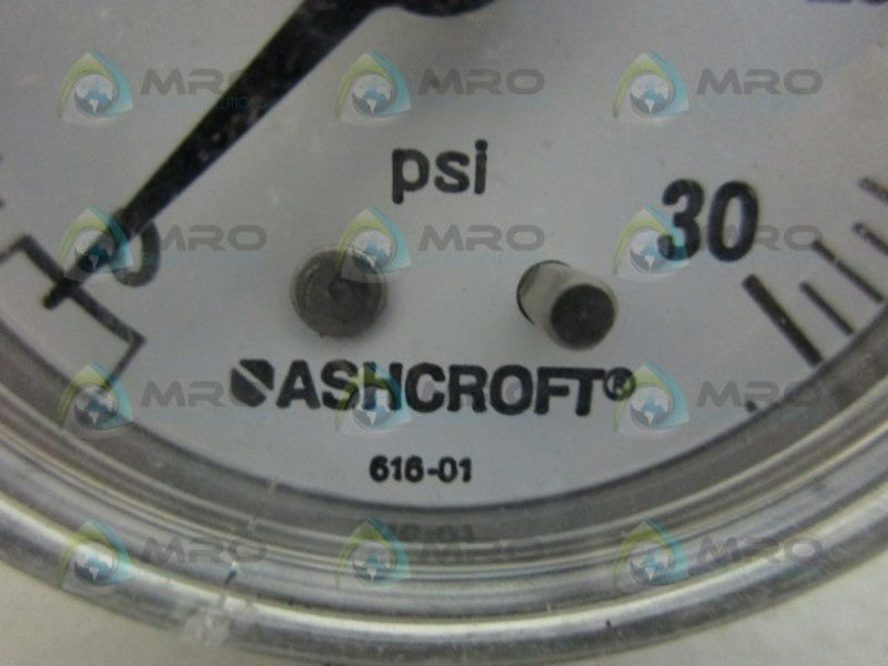 ASHCROFT 616-01 PRESSURE GAUGE 0-30 NSNP