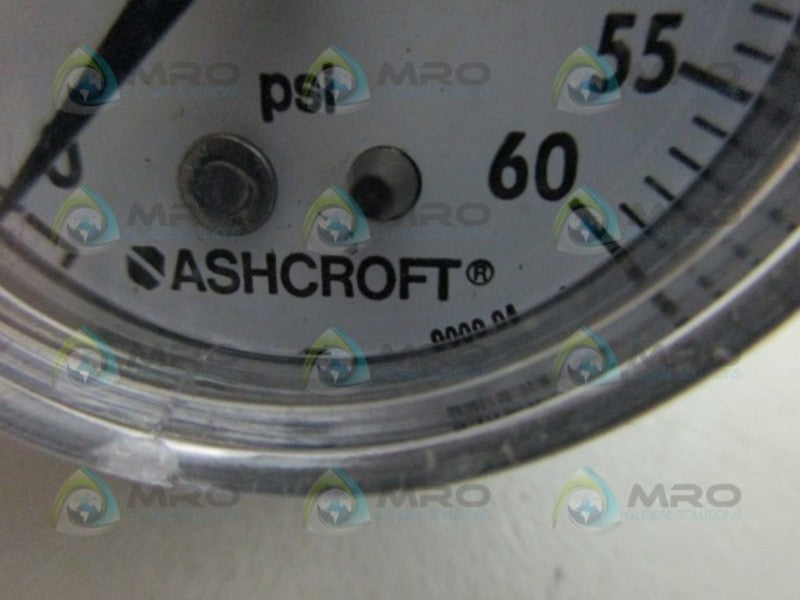ASHCROFT 0000-04 PRESSURE GAUGE 0-60 NSNP