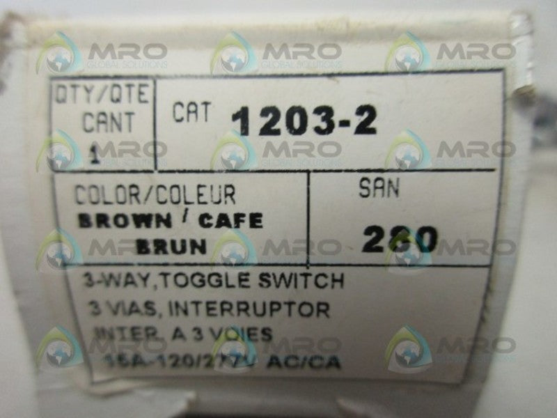 LEVITON 1203-2 3WAY TOGGLE SWITCH NSMP