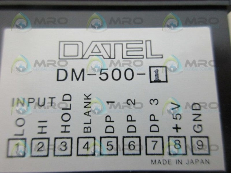 DATEL DM-500-1 PANEL METER NSMP