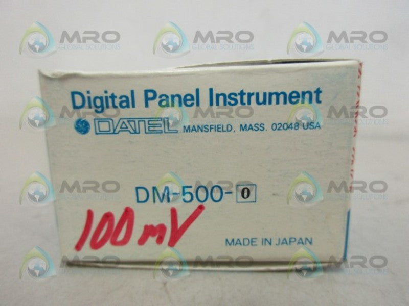 DATEL DM-500-0 PANEL METER NSMP