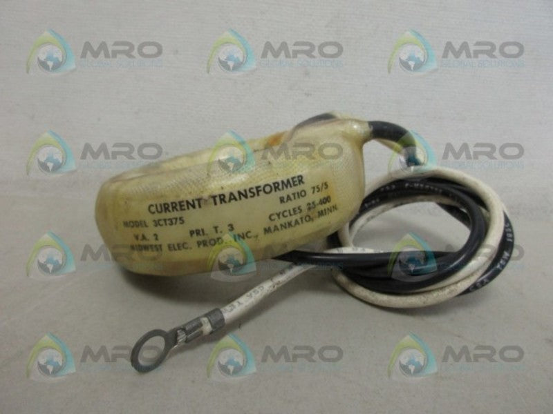 MIDWEST ELECTRIC 3CT375 CURRENT TRANSFORMER NSNP