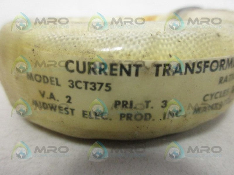 MIDWEST ELECTRIC 3CT375 CURRENT TRANSFORMER NSNP