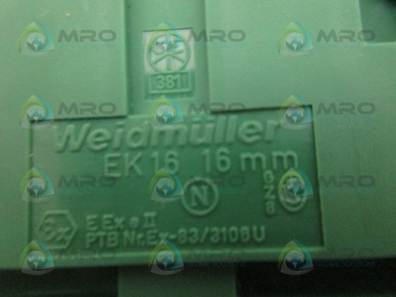WEIDMULLER EK16 TERMINAL BLOCK NSNP