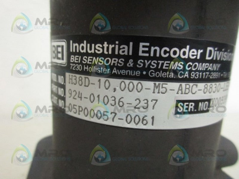 BEI H38D-10,000-M5-ABC-8830-LED-SC-UL-S ENCODER NSNP