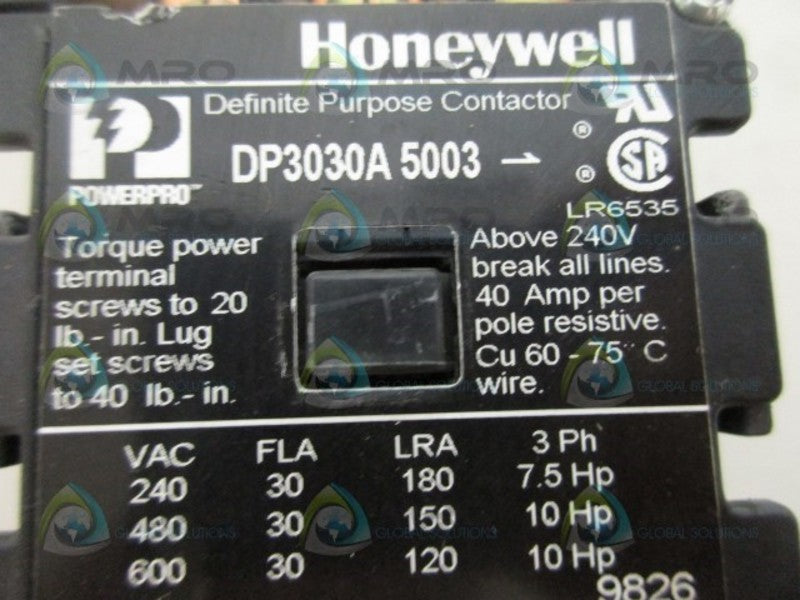 HONEYWELL DP3030A5003 CONTACTOR NSNP