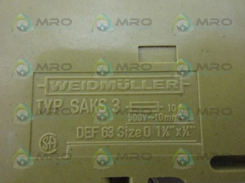 WEIDMULLER SAKS3 TERMINAL BLOCK  NSNP