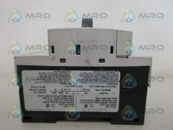 SIEMENS 3RV1011-1EA20 CIRCUIT BREAKER UNMP