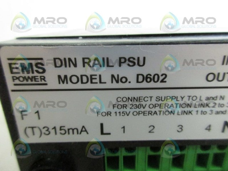EMS D602 POWER SUPPLY NSNP
