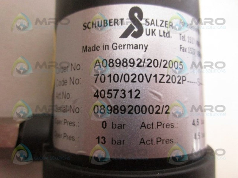 SCHUBERT 4057312 VALVE NSNP