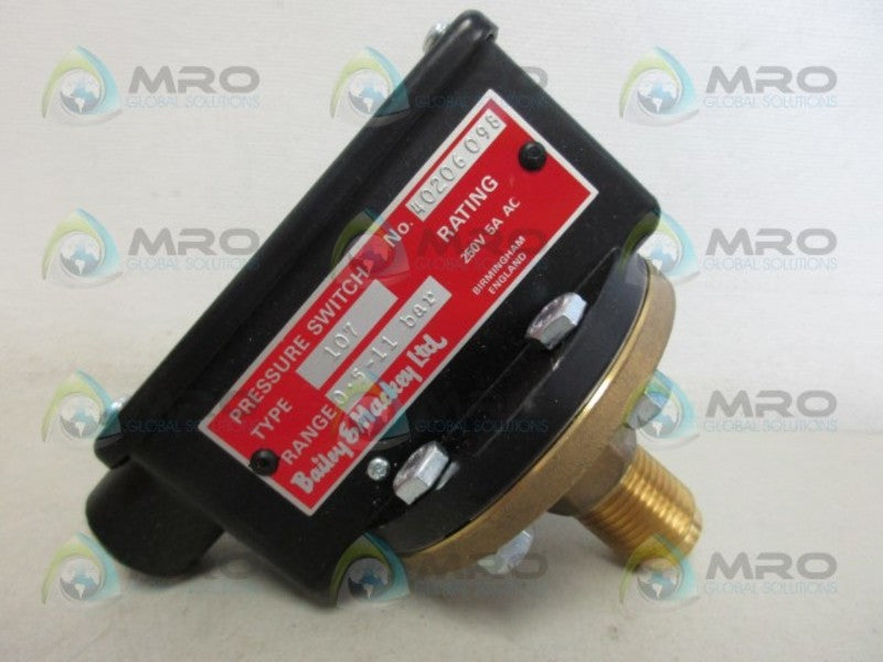 BAILEY & MACKEY 107 PRESSURE SWITCH NSNP