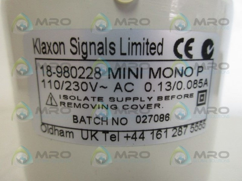 KLAXON 18-980228 SIREN NSNP