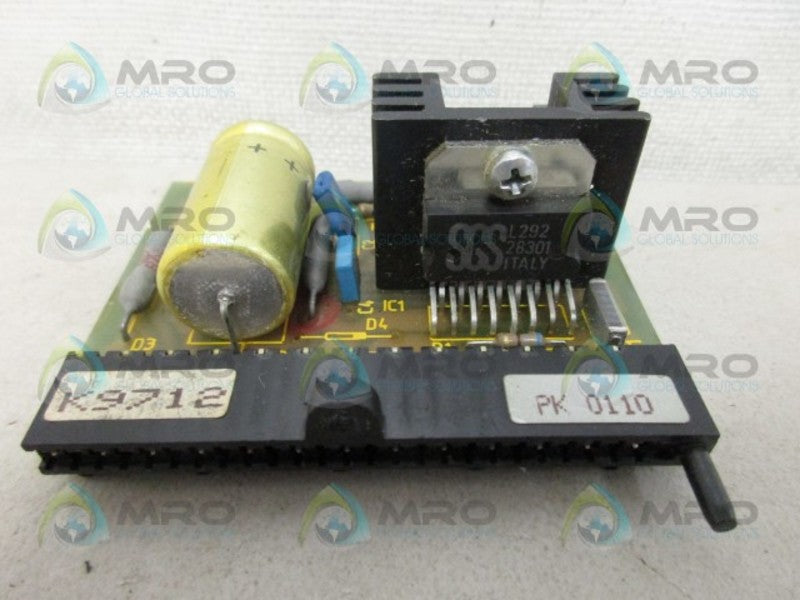 ERHARDT & LEIMER PK0110 CIRCUIT BOARD UNMP