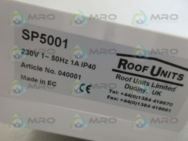 ROOF UNITS SP5001 SPEED CONTROLLER NSMP