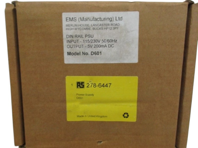 RS COMPONENTS 278-6447 POWER SUPPLY NSMP
