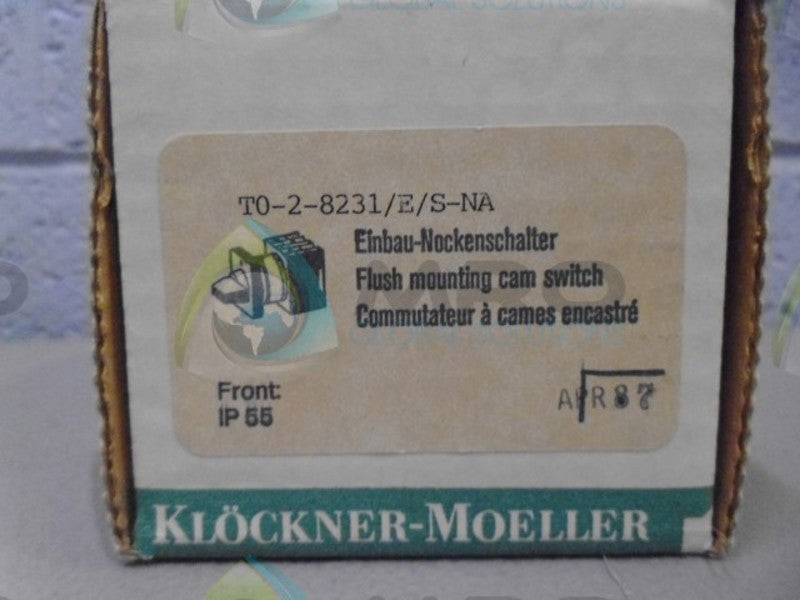 MOELLER T0-2-8231 CAM SWITCH NSMP