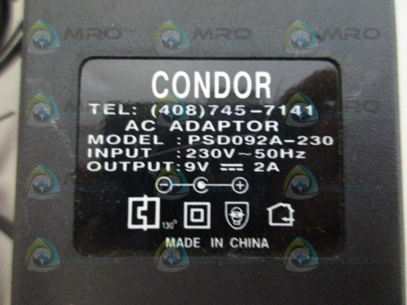 CONDOR PSD092A-230 AC ADAPTOR NSNP