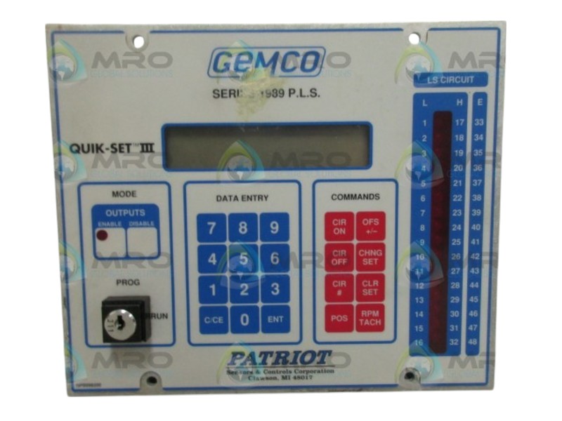 GEMCO QUIK-SET III PROGRAMMABLE LIMIT SWITCH UNMP
