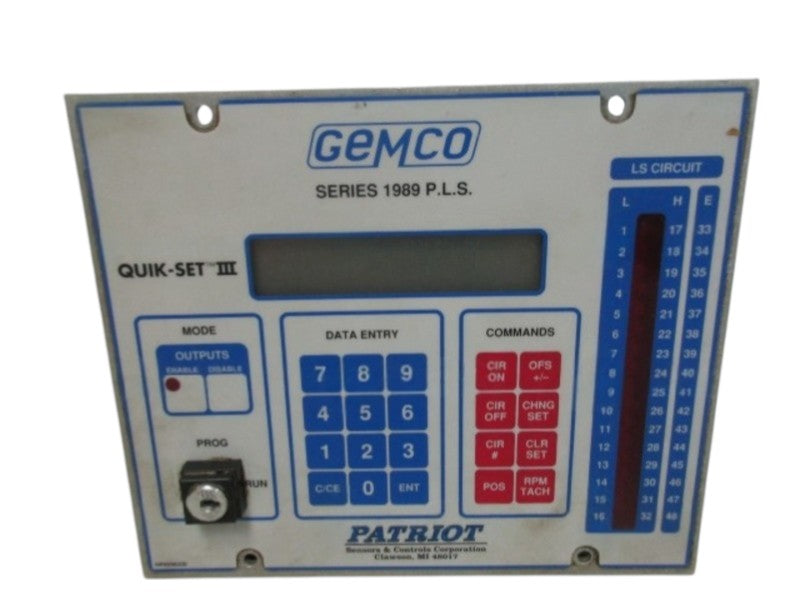 GEMCO SERIES 1989 QUIK-SET III PLS PROGRAMMER UNMP