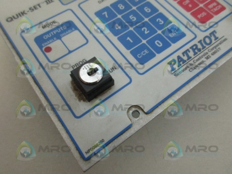 GEMCO SERIES 1989 QUIK-SET III PLS PROGRAMMER UNMP