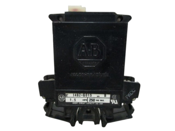ALLEN BRADLEY 1492-G015 SER. B CIRCUIT BREAKER 1.5A NSNP
